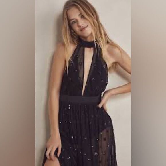 Free People Midnight Bloom Bodysuit - Picture 3 of 6